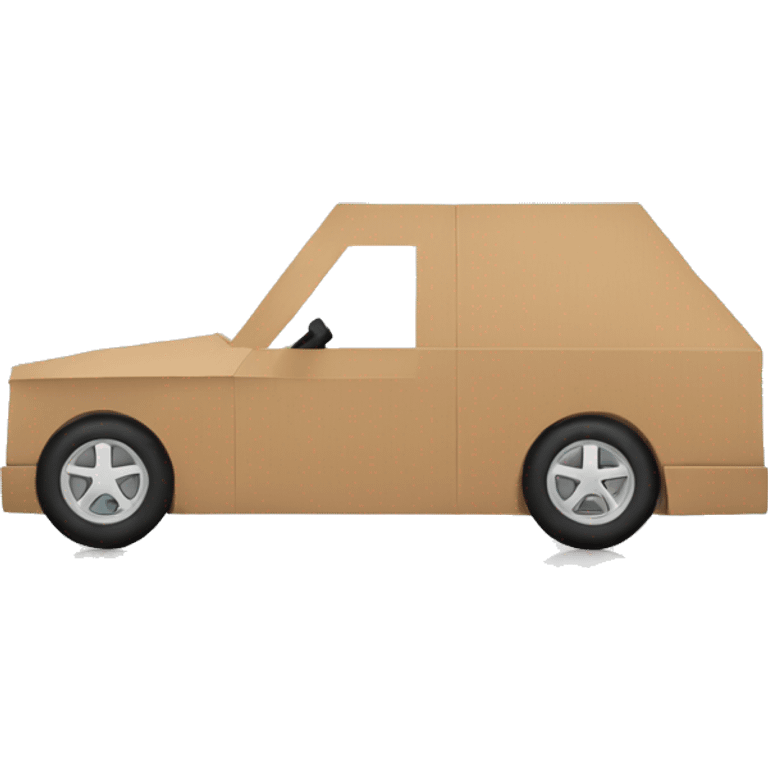 Cardboard car emoji