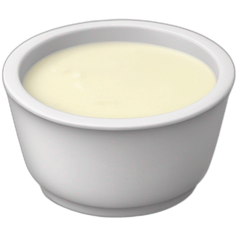 white sauce in a dipping dish emoji