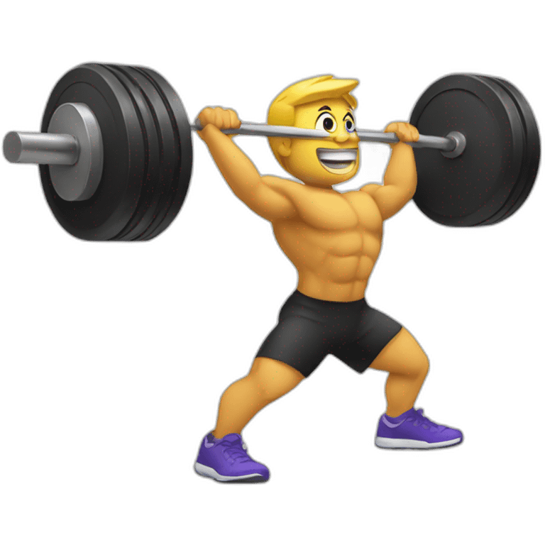 lifting weight emoji