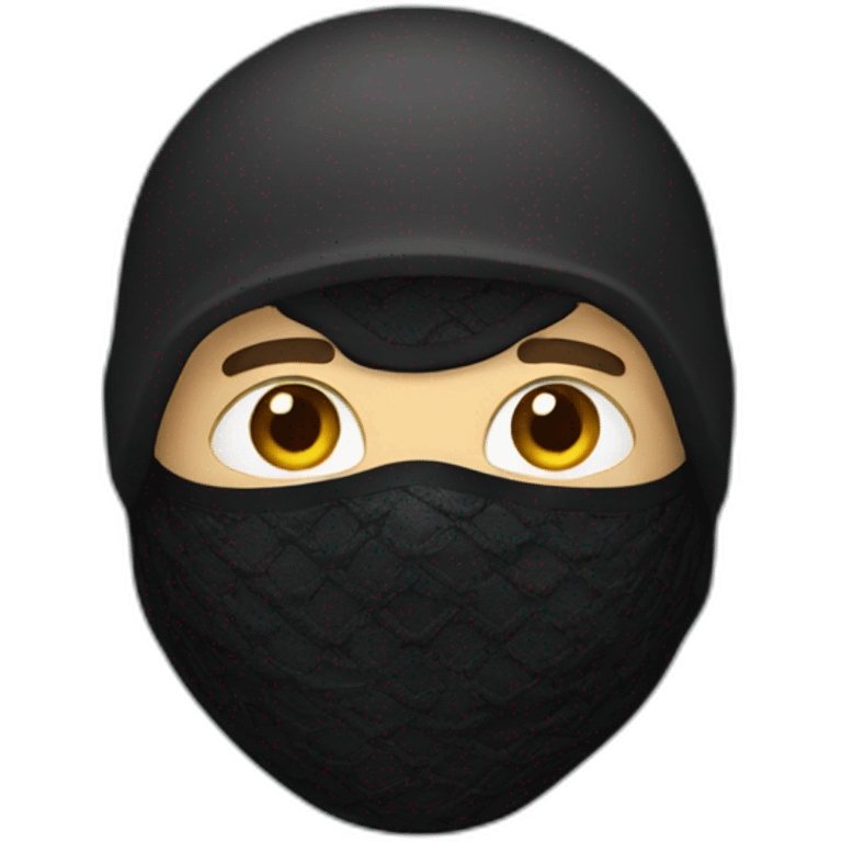 man with balaclava emoji