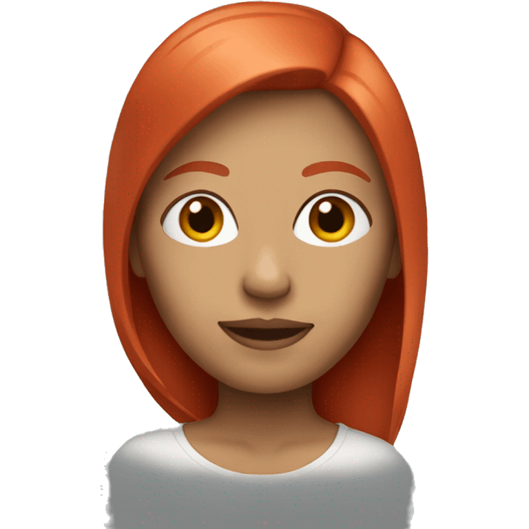 Normal woman emoji with red hair  emoji