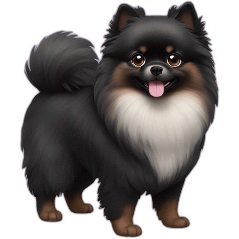 black pomeranian emoji