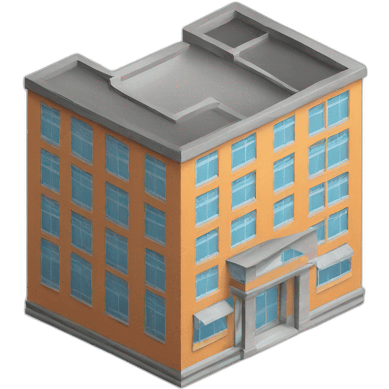 Isometric building  emoji