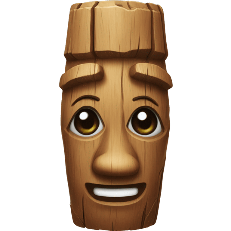 Wooden totem emoji