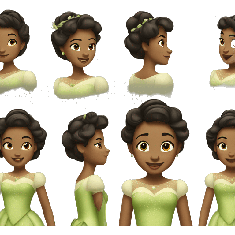 The princess Tiana emoji