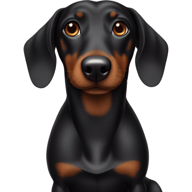 Black Wienerdog emoji