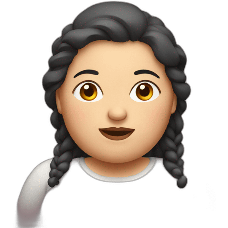 fat woman emoji