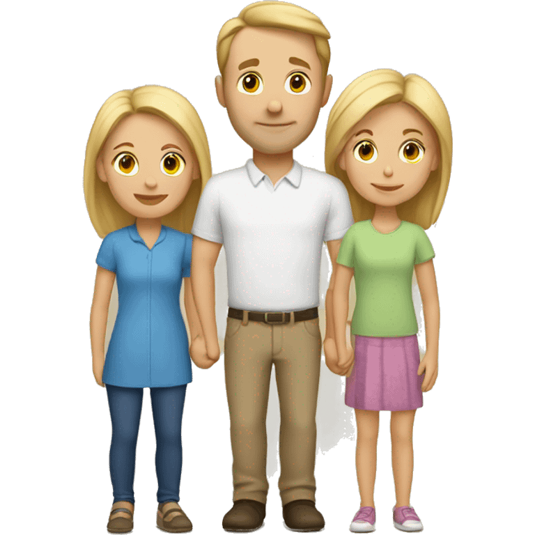 caucasian family emoji