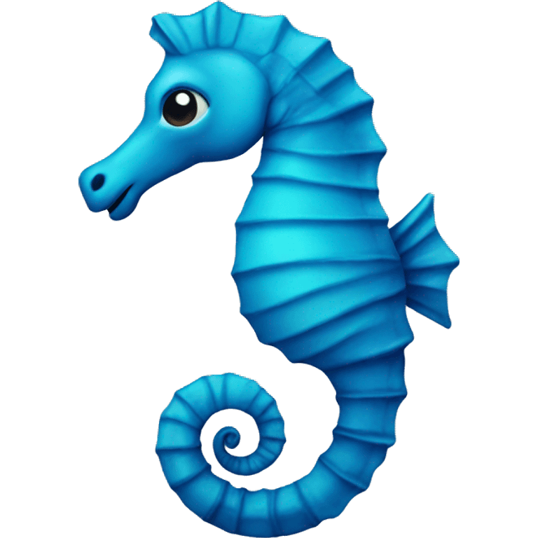 blue sea horse emoji