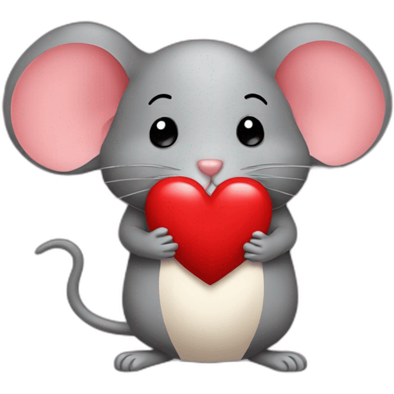 mouse and heart emoji