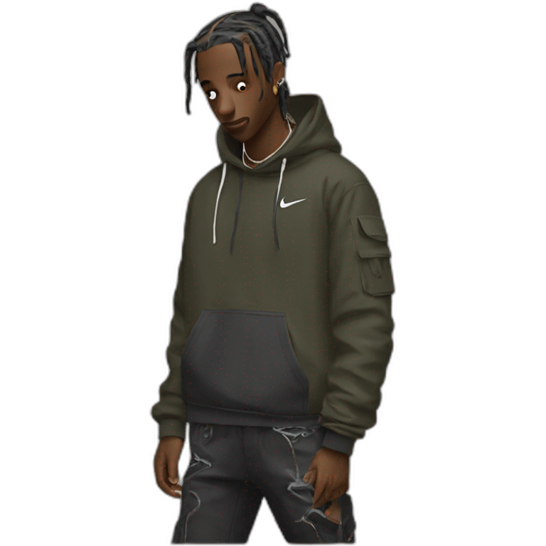 Travis scott with nike clothes emoji