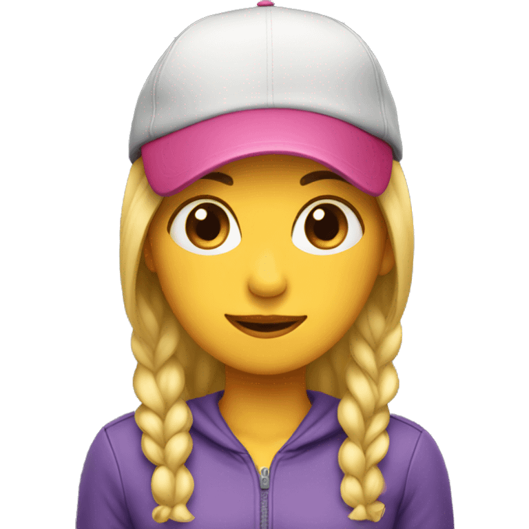 Girl with a cap emoji