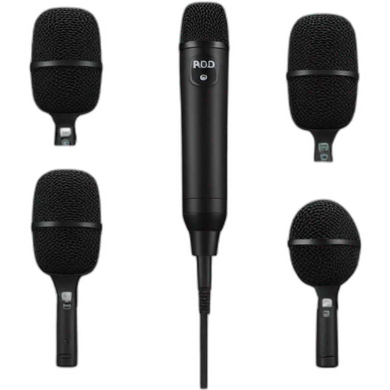 handheld mic black by rode emoji