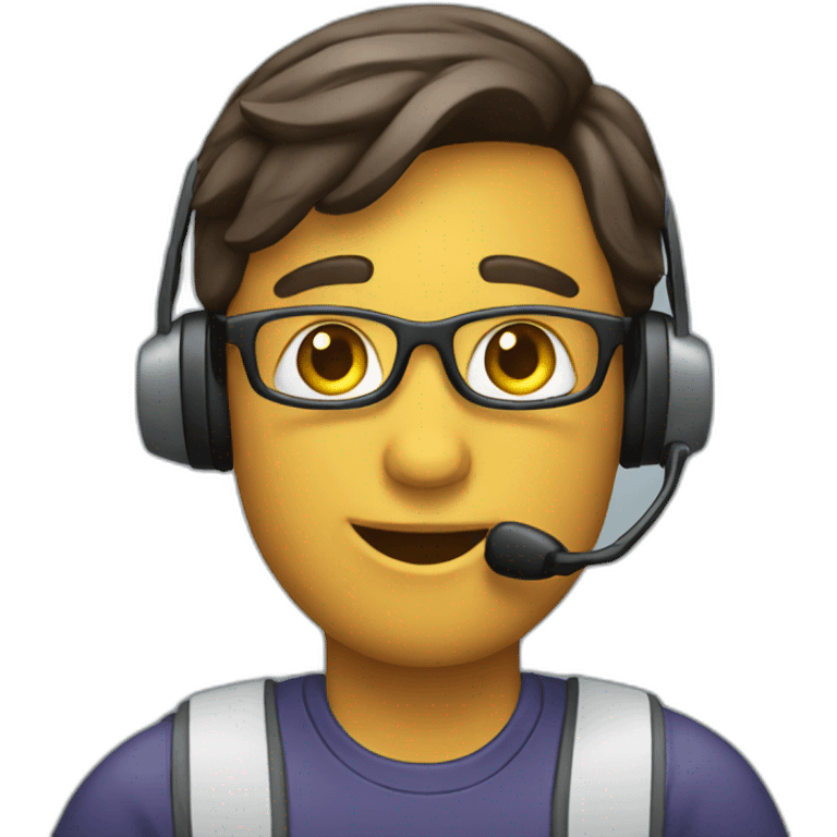 call center employee emoji