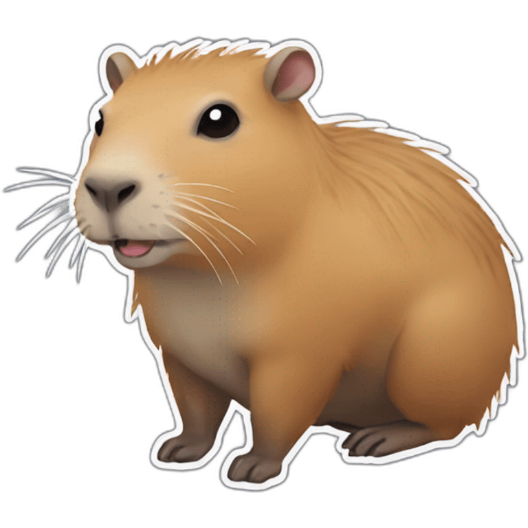 capybara goth emoji