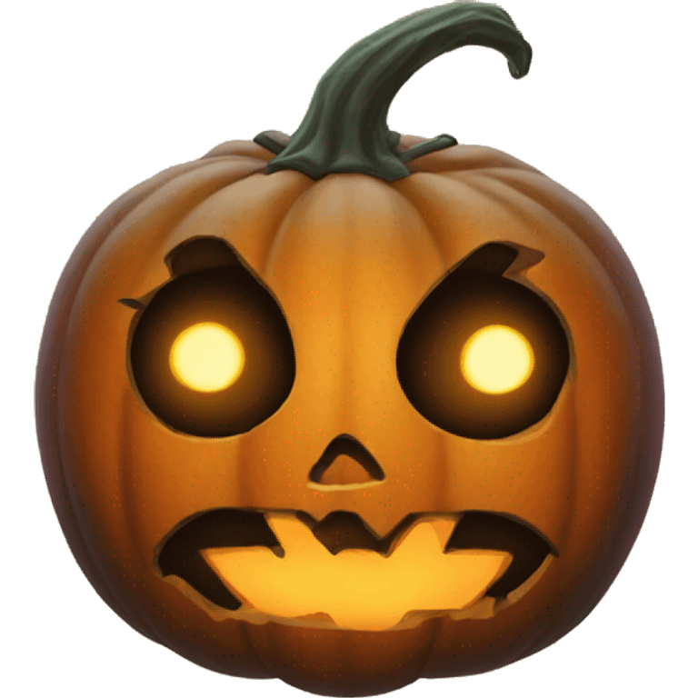 Scary pumpkin head  emoji