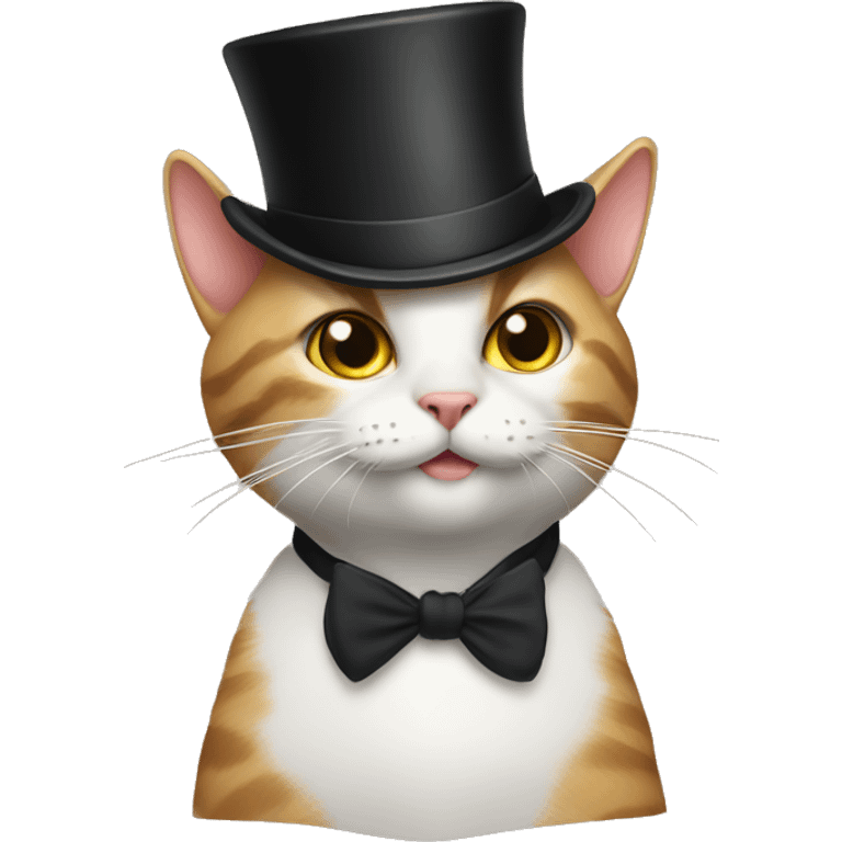 cat with a top hat emoji