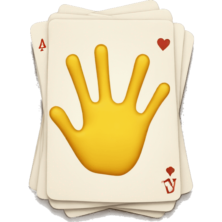 Mano cartas emoji