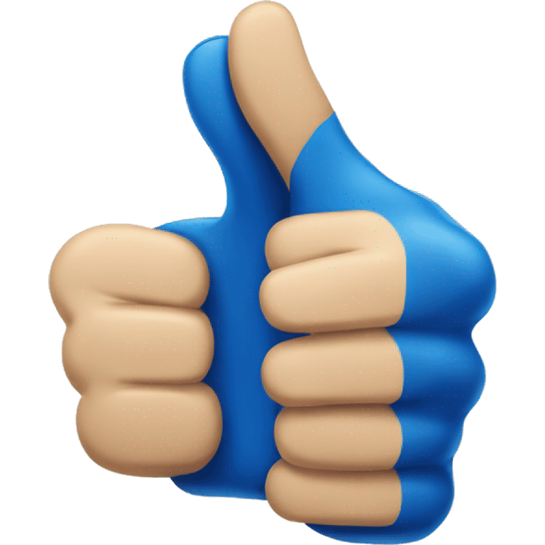 thumbs up blue emoji