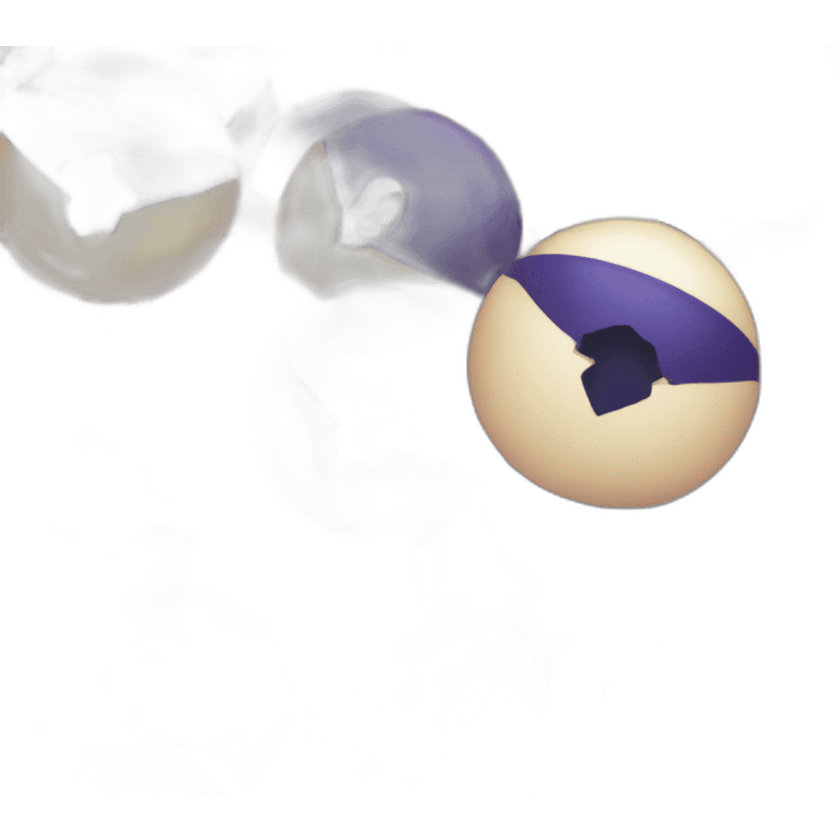 Midnight Ball (a Poké Ball specially designed to capture Dark-type Pokémon) emoji