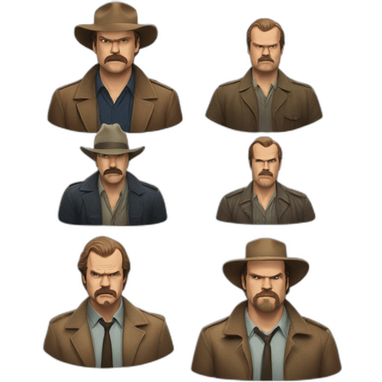 Jim Hopper David harbour emoji