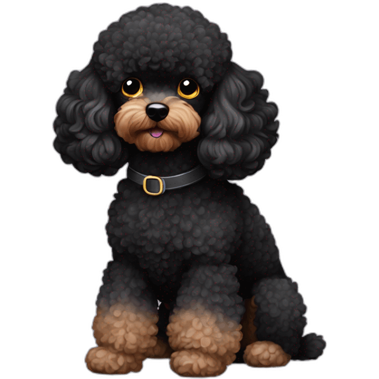 black toy poodle emoji