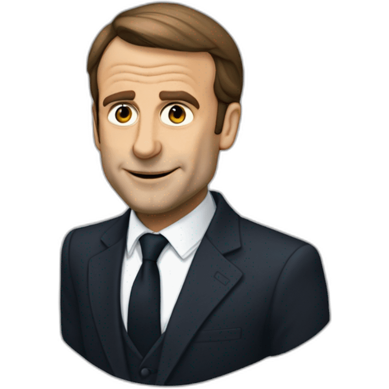 Macron qui embrasse Castex emoji