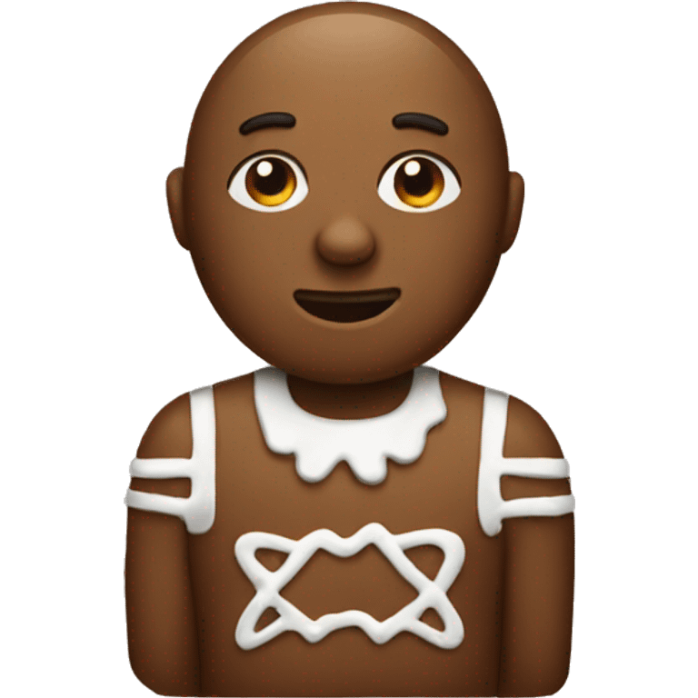 Black gingerbread  emoji