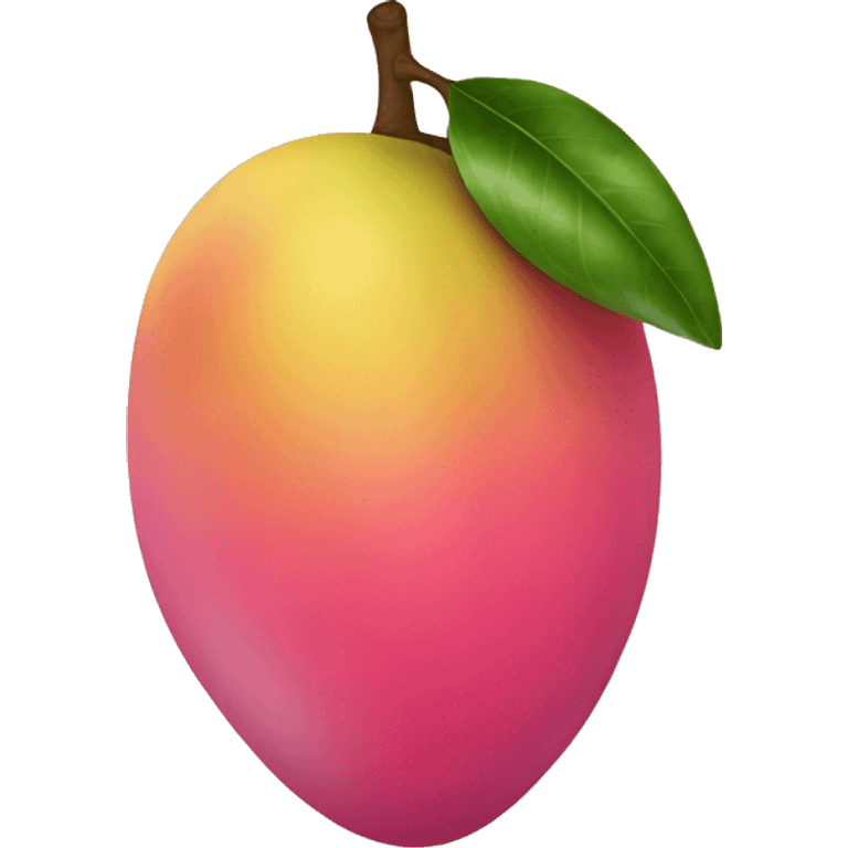 Pink mango emoji