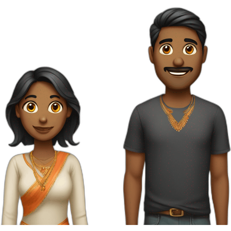 indian-man-black-woman-couple emoji