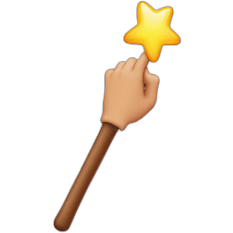 hand with a magic wand emoji