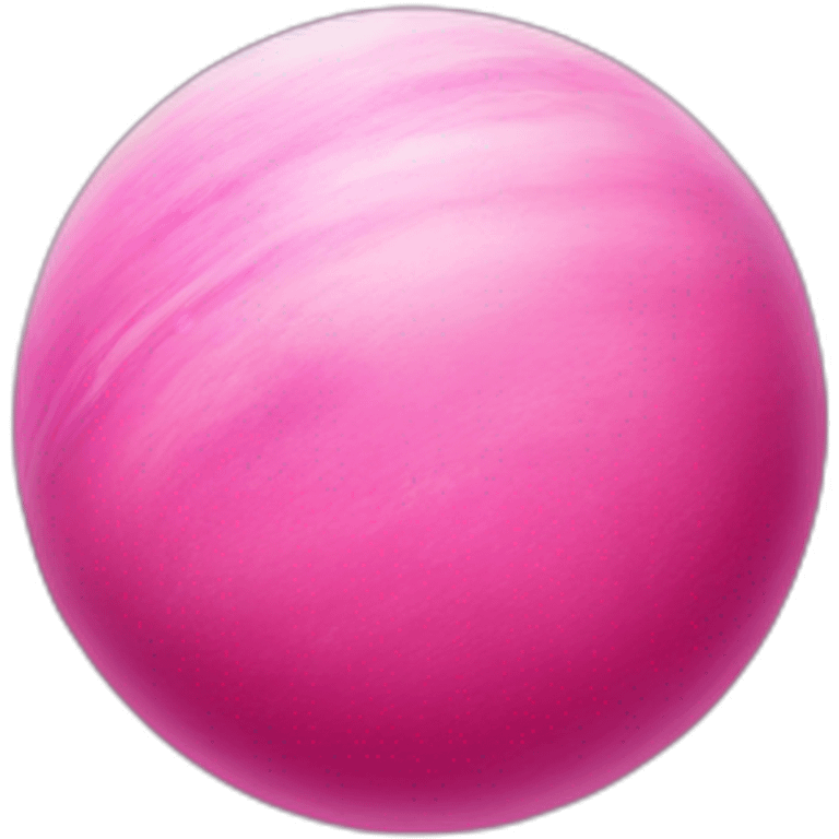 Pink planet emoji