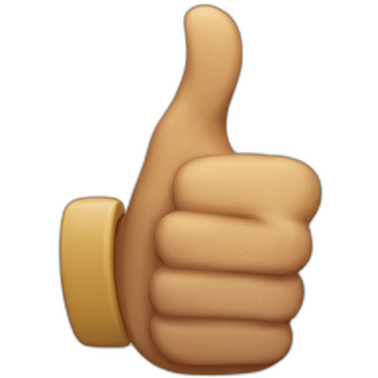 thumbs up by cyborg emoji