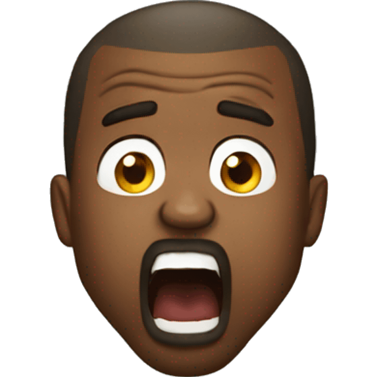 kanye west screaming emoji