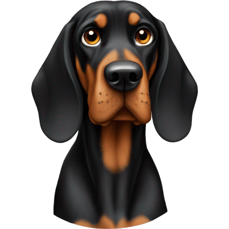 black and tan coonhound  emoji