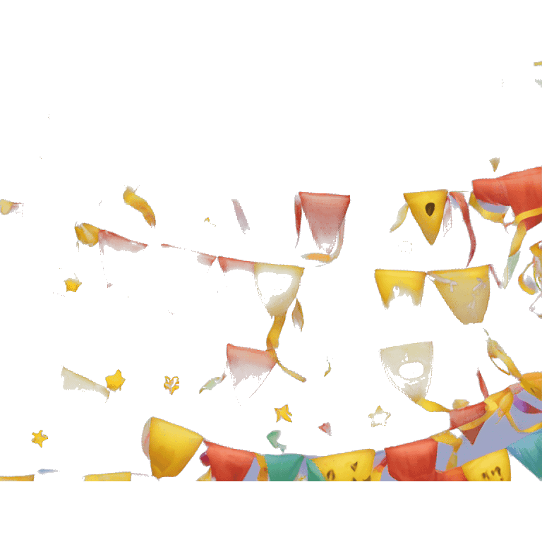 birthday streamers emoji