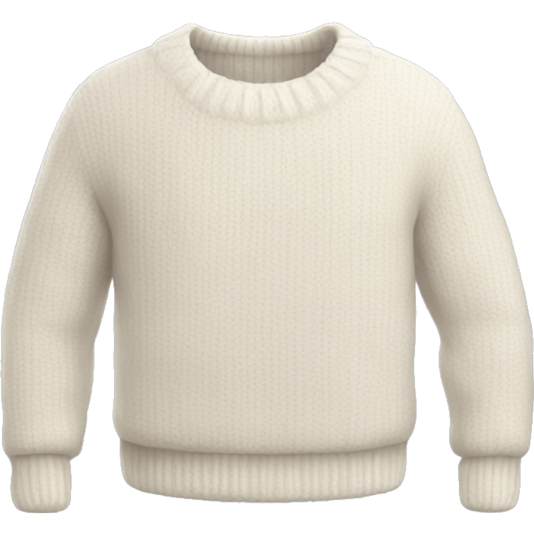 White warm sweater emoji