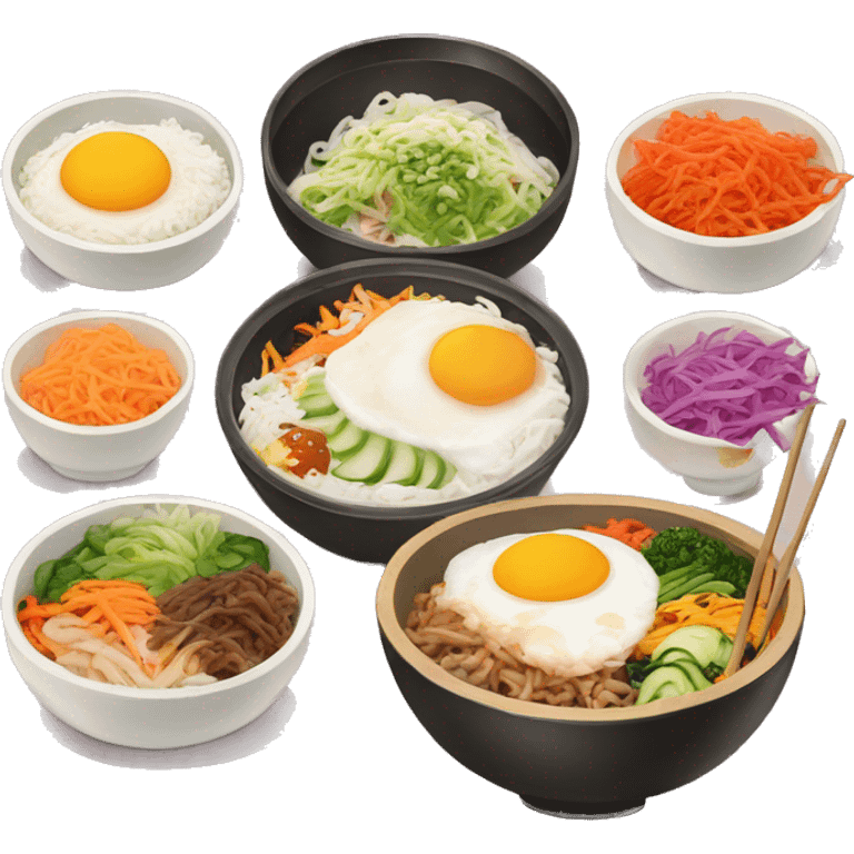 Bibimbap without egg emoji