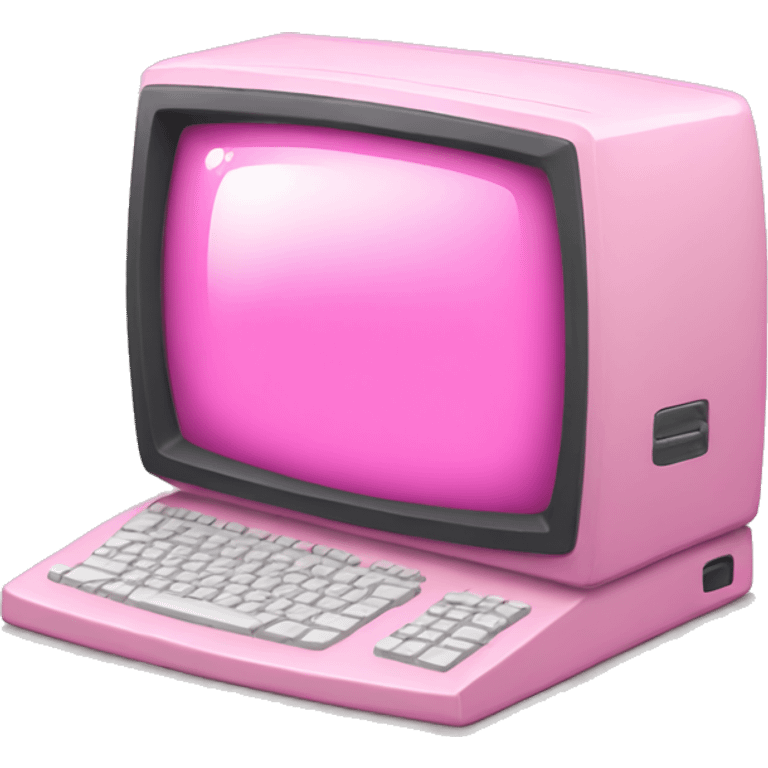 pink computer emoji