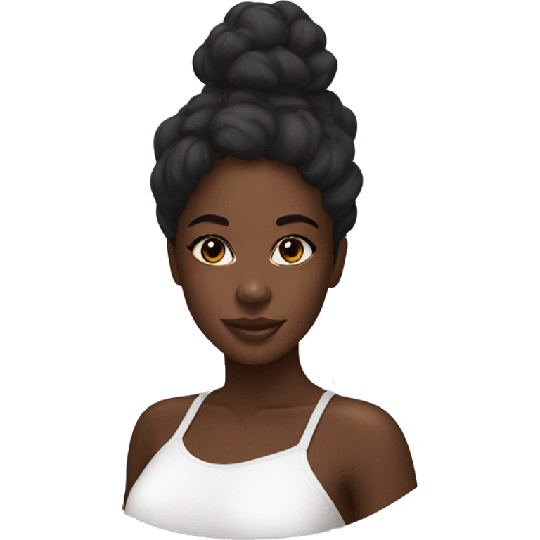 black girl skincare emoji