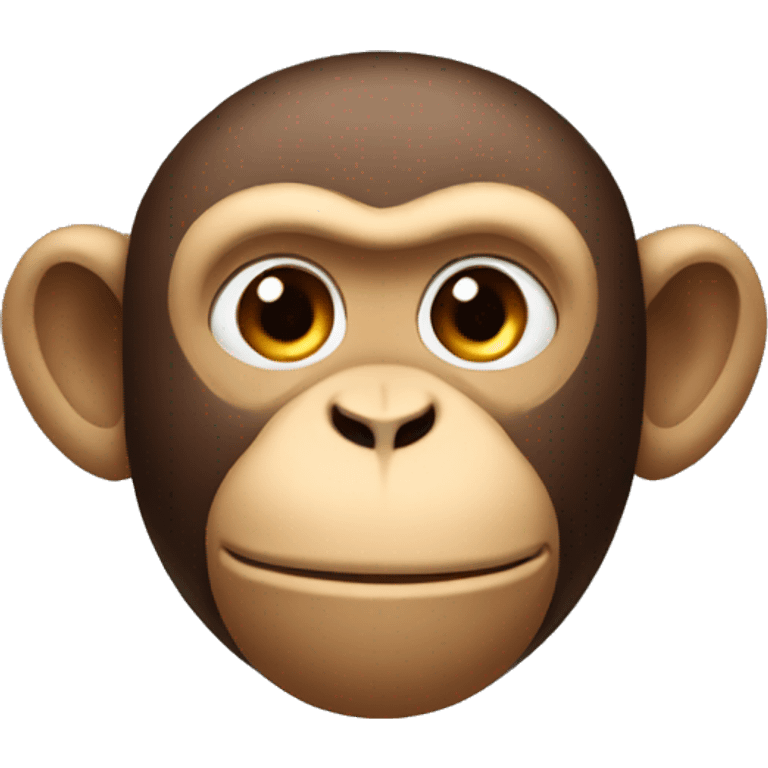 monkey head from behind emoji