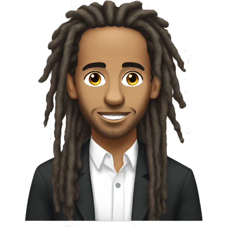 Lewis Hamilton with dreads  emoji