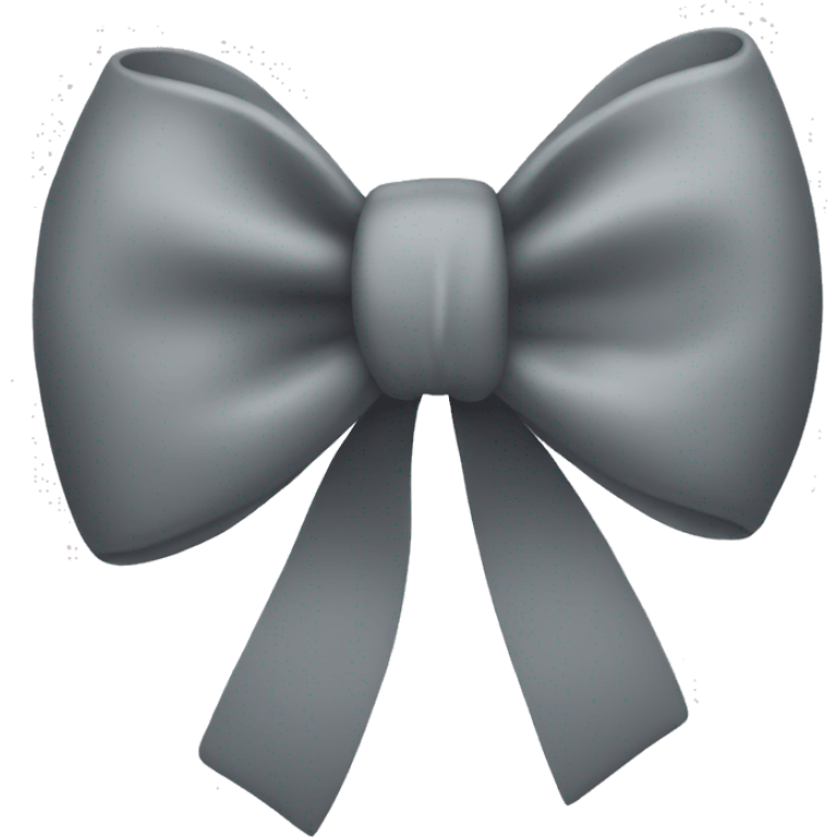 Grey bow emoji