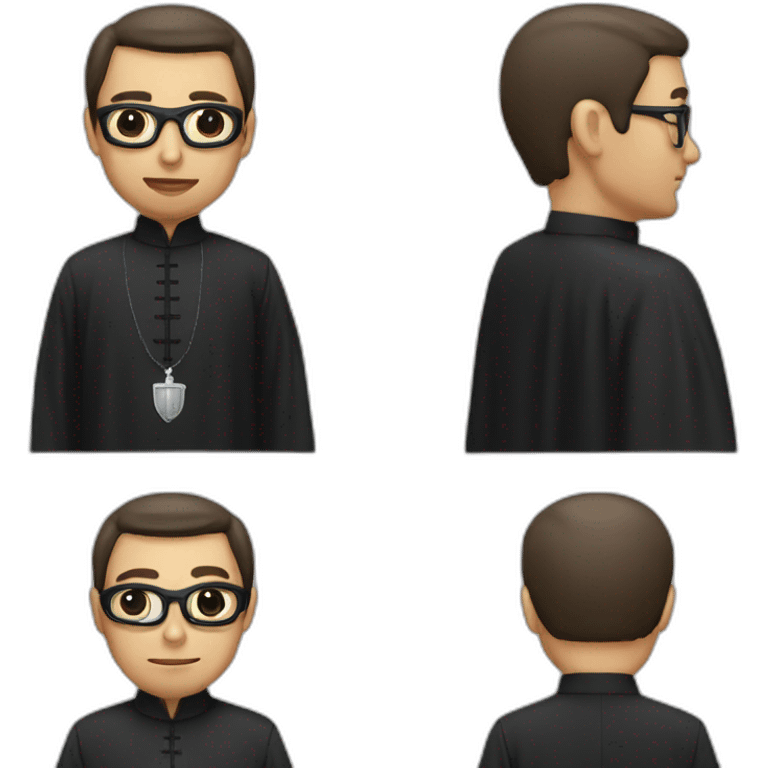 Priest that looks like a criminal emoji