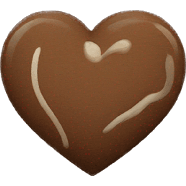 Brown heart emoji