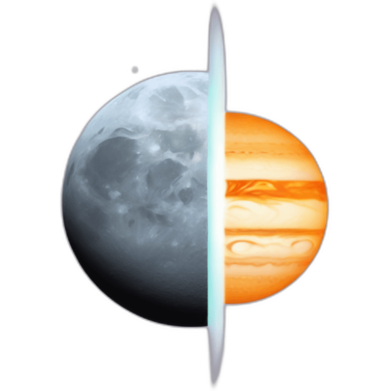 Moon and Jupiter emoji