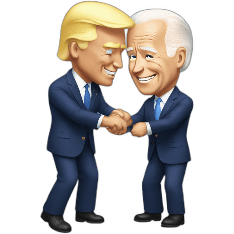 Biden shaking Trump emoji