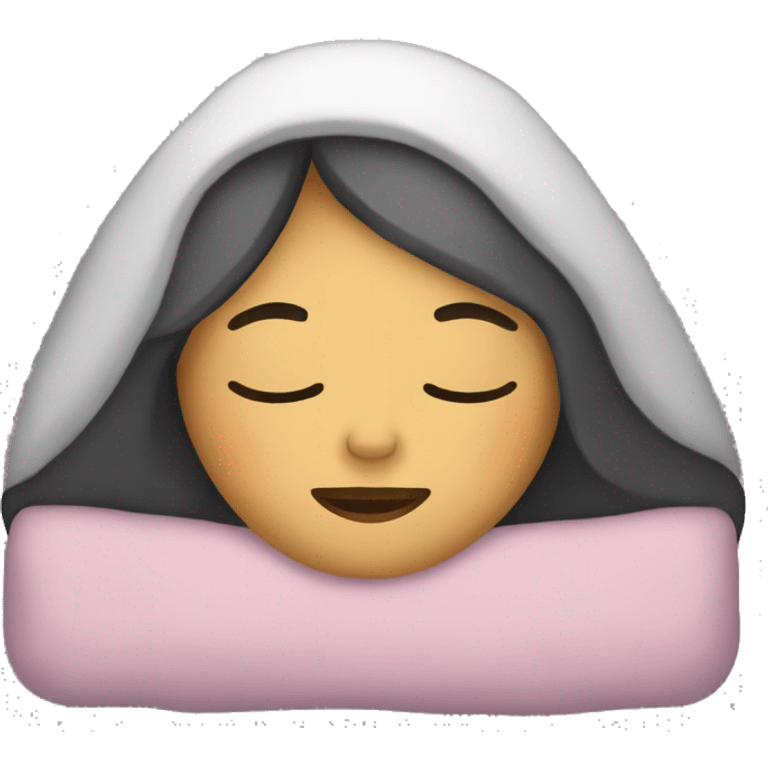 Mujer dormida  emoji