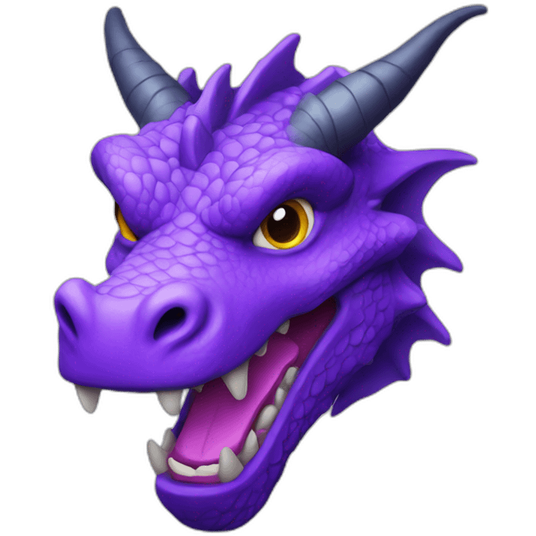 purple dragon head emoji