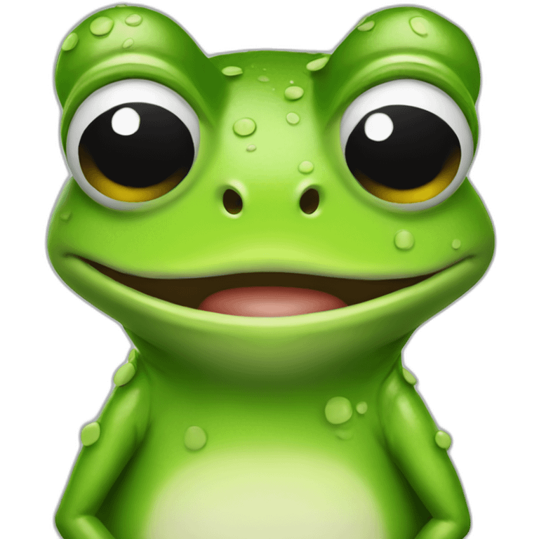 silly frog wearing a halloween costume emoji